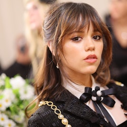 Jenna Ortega attends The 2023 Met Gala Celebrating "Karl Lagerfeld: A Line Of Beauty" at The Metropo...