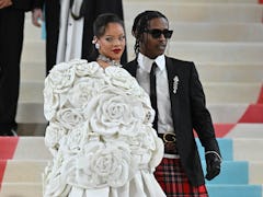 ASAP Rocky and Rihanna at the 2023 Met Gala 