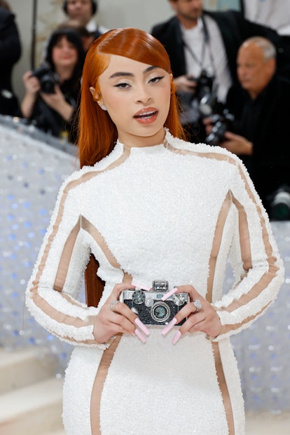 NEW YORK, NEW YORK - MAY 01: Ice Spice attends The 2023 Met Gala Celebrating "Karl Lagerfeld: A Line...