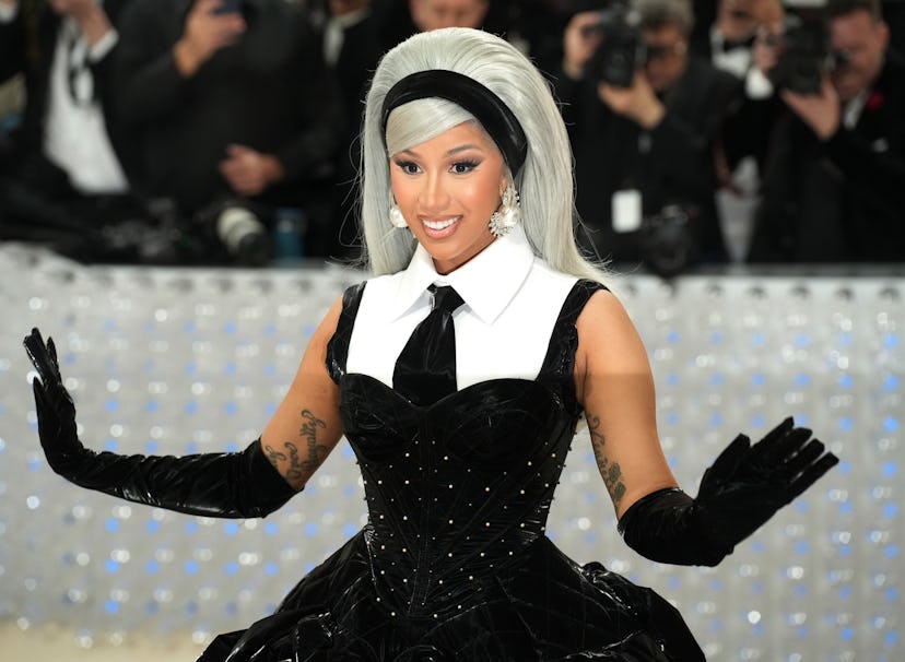 Cardi B attends The 2023 Met Gala Celebrating “Karl Lagerfeld: A Line Of Beauty."
