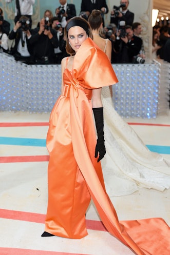 NEW YORK, NEW YORK - MAY 01: Allison Williams attends The 2023 Met Gala Celebrating "Karl Lagerfeld:...