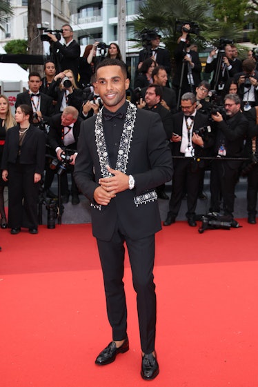 Lucien Laviscount attends the "Killers Of The Flower Moon" red carpet 