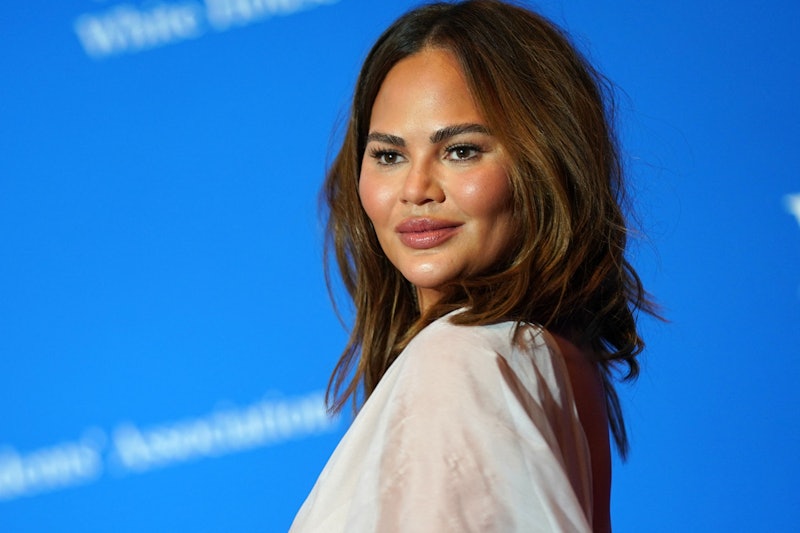 US model and media personality Chrissy Teigen arrives for the White House Correspondents' Associatio...