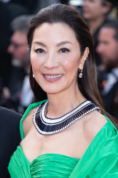 Michelle Yeoh brushed back hair at Cannes 2023