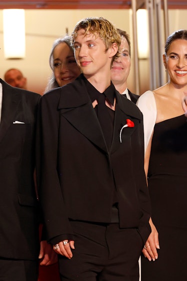 Troye Sivan attends the "The Idol" red carpet during the 76th annual Cannes film festival