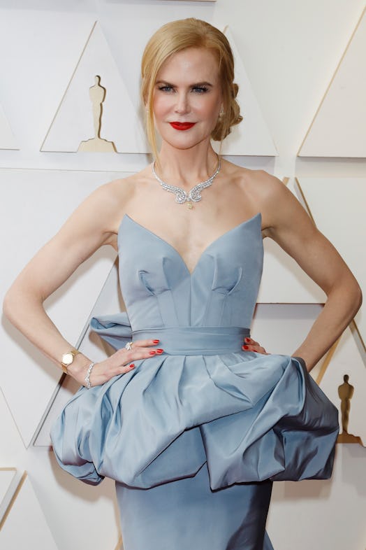 Nicole Kidman braided bun at Oscars 2022