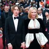 CANNES, FRANCE - MAY 20: Cate Blanchett (R) and son Dashiell John Upton attend the "Killers Of The F...
