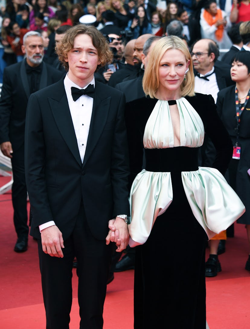 CANNES, FRANCE - MAY 20: Cate Blanchett (R) and son Dashiell John Upton attend the "Killers Of The F...