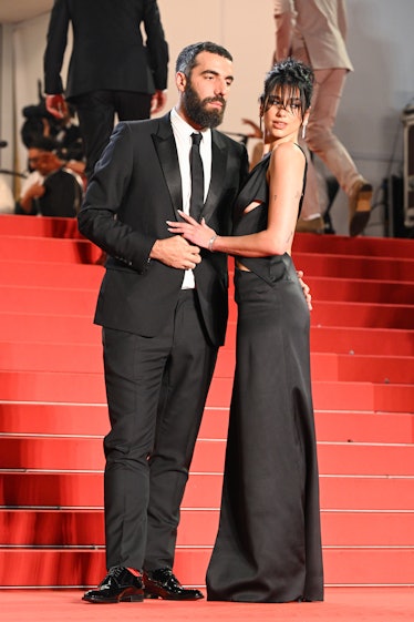 CANNES, FRANCE - MAY 19: Dua Lipa and Romain Gavras attend the "Omar La Fraise (The King of Algiers)...