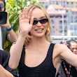 Lily-Rose Depp in sunglasses for The Idol at Cannes 2023