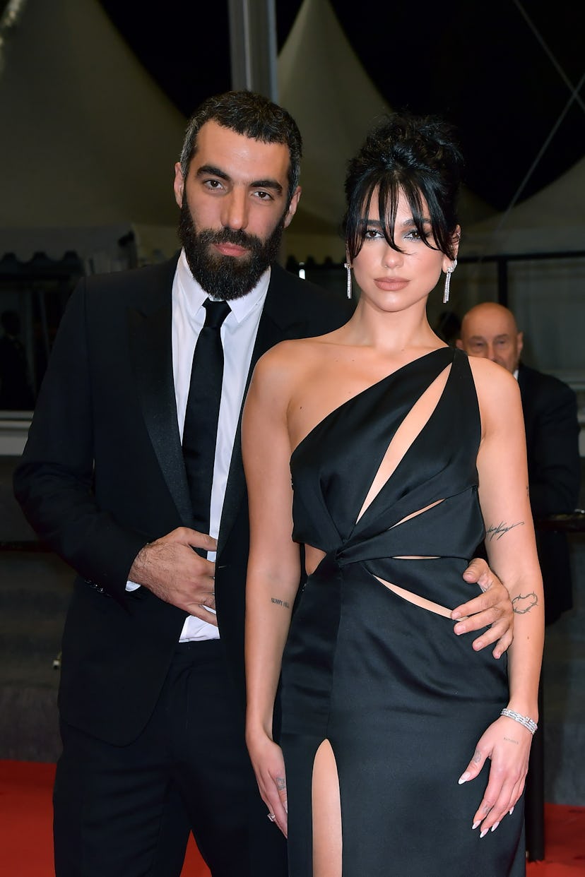 CANNES, FRANCE - MAY 19: Dua Lipa and Romain Gavras attend the "Omar La Fraise (The King of Algiers)...