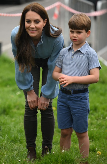Prince Louis likes to garden like his mom.