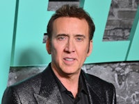 US actor Nicolas Cage attends the premiere of "Renfield" in New York City on March 28, 2023. (Photo ...