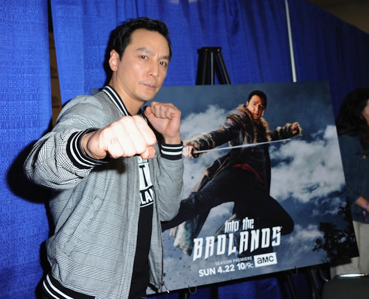 ANAHEIM, CA - MARCH 24:  Actor Daniel Wu pronotes AMC's 'Into The badlands' on Day 2 of Wonder Con 2...
