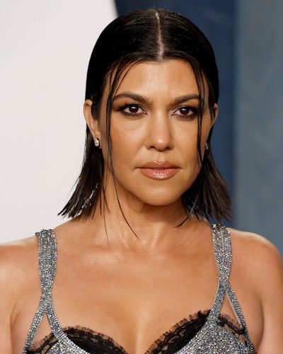 Kourtney Kardashian attends the 2022 Vanity Fair Oscar Party.