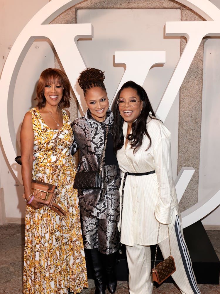 Gayle King, Ava Duvernay and Oprah Winfrey attends the photocall 