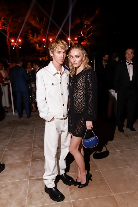 Lily-Rose Depp and Troye Sivan attends the Cannes Film Festival Air Mail /Warner Brothers Discovery ...