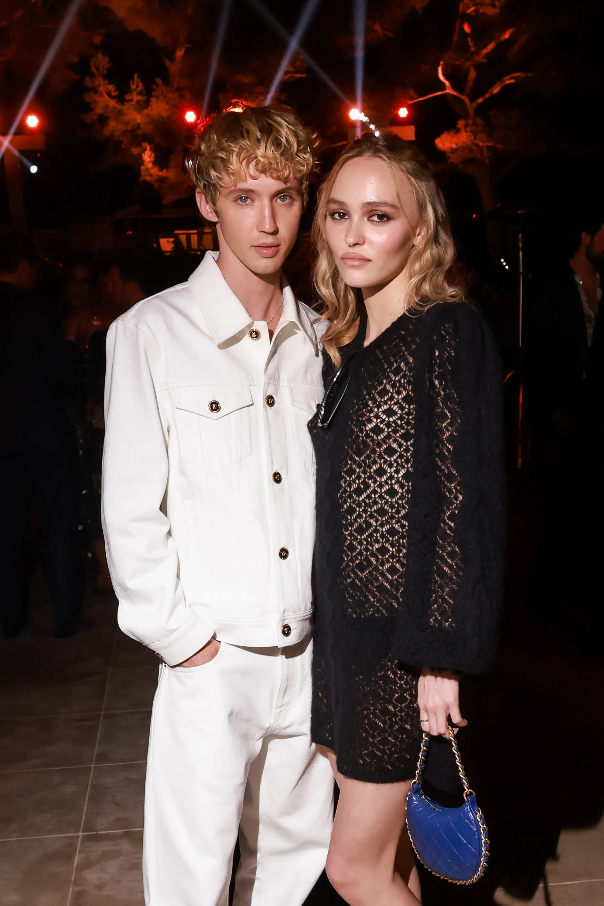 Lily-Rose Depp Dons a Semi-Sheer Mini Dress to Party With Troye Sivan