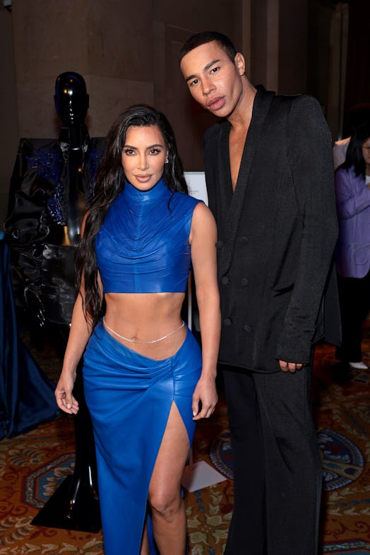 Kim Kardashian and Olivier Rousteing