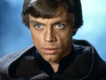 American actor Mark Hamill on the set of Star Wars: Episode VI - Return of the Jedi directed by Wels...