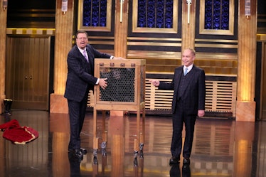 THE TONIGHT SHOW STARRING JIMMY FALLON -- Episode 0890 -- Pictured: (l-r) Penn & Teller during an ap...