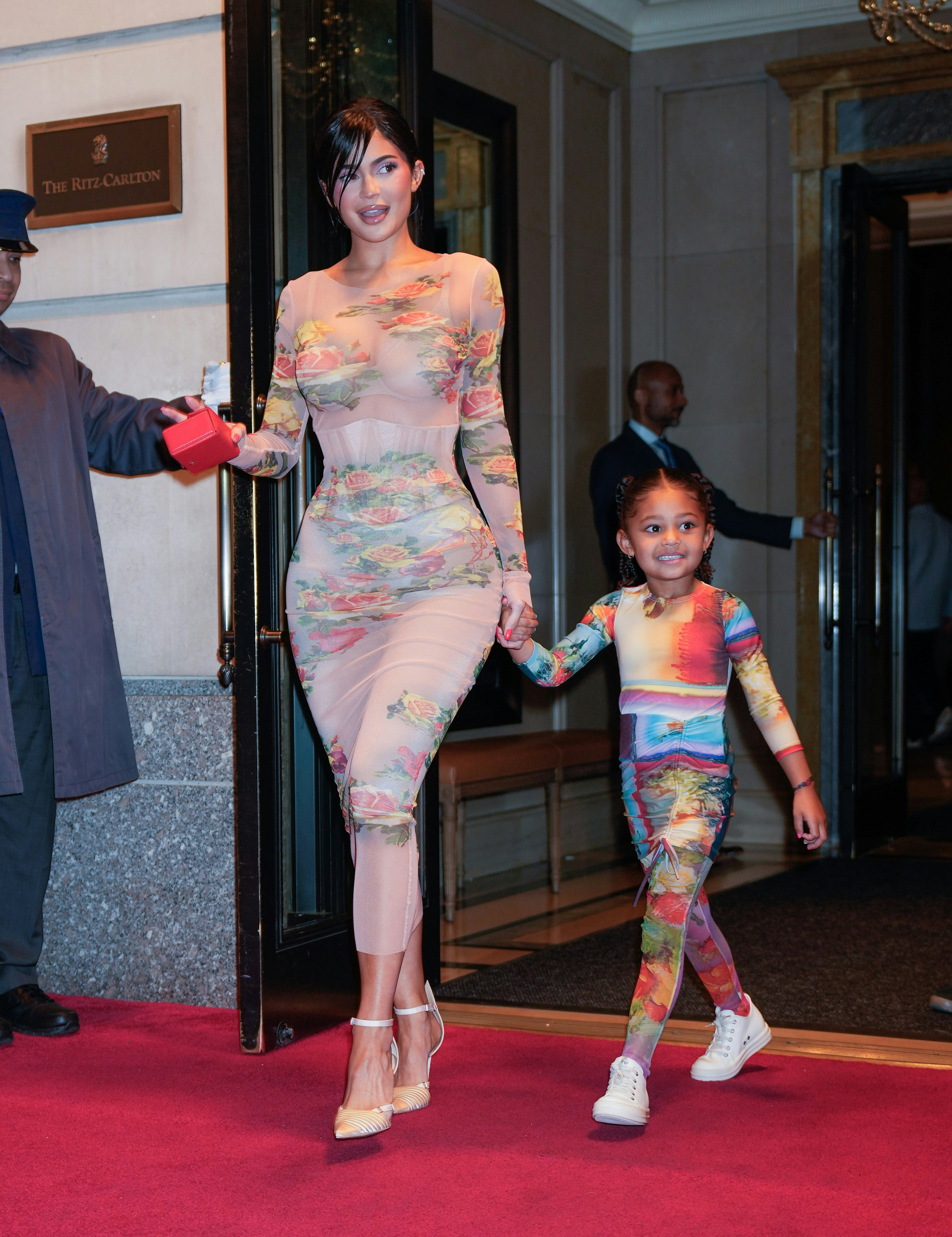 Kylie Jenner's Versace Wool Gabardine Corset Mini Dress