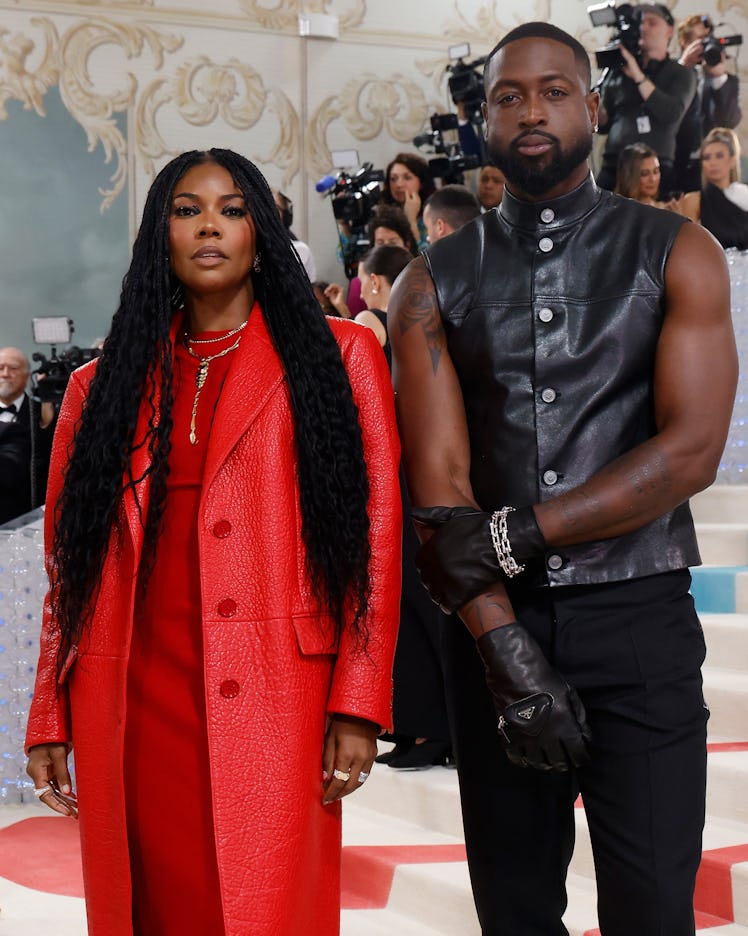 Gabrielle Union and Dwyane Wade attend the 2023 Costume Institute Benefit celebrating "Karl Lagerfel...