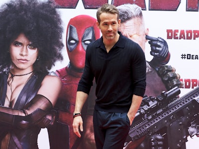 MADRID, SPAIN - MAY 07:  Actor Ryan Reynolds attends 'Deadpool 2' photocall at the Villamagna Hotel ...