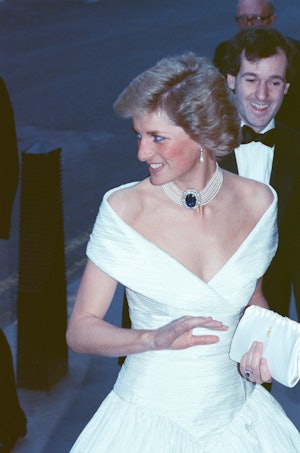 The Princess of Wales, Princess Diana attends the performance of the ballet La Bayadere at The Londo...