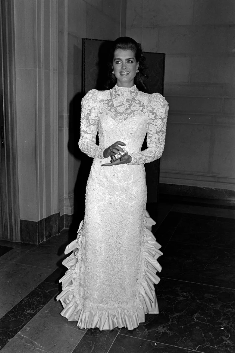 brooke shields prom dress katiestuckinthe80s Brooke Shields, McCall's prom dress (May 1984)