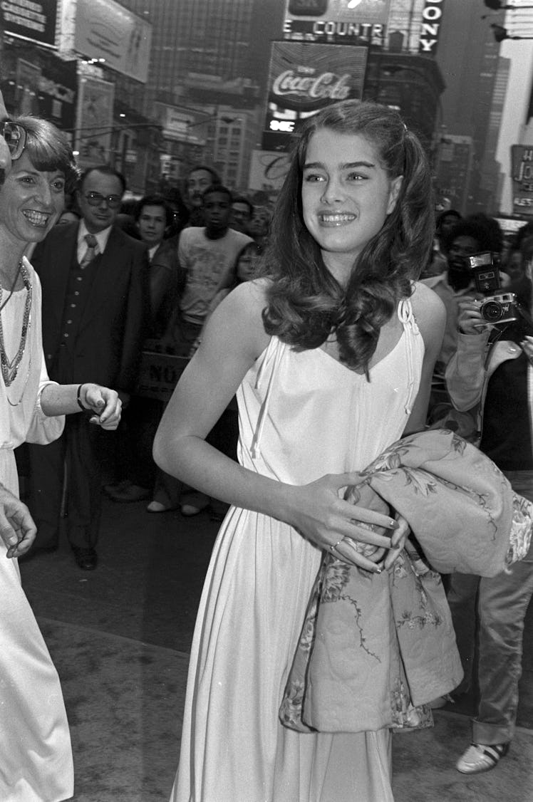 Brooke Shields attends the local premiere of "Players" in New York City on June 7, 1979.