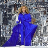 LONDON, ENGLAND – May 29: (EDITORIAL USE ONLY)  Beyoncé performs onstage during the “RENAISSANCE WOR...