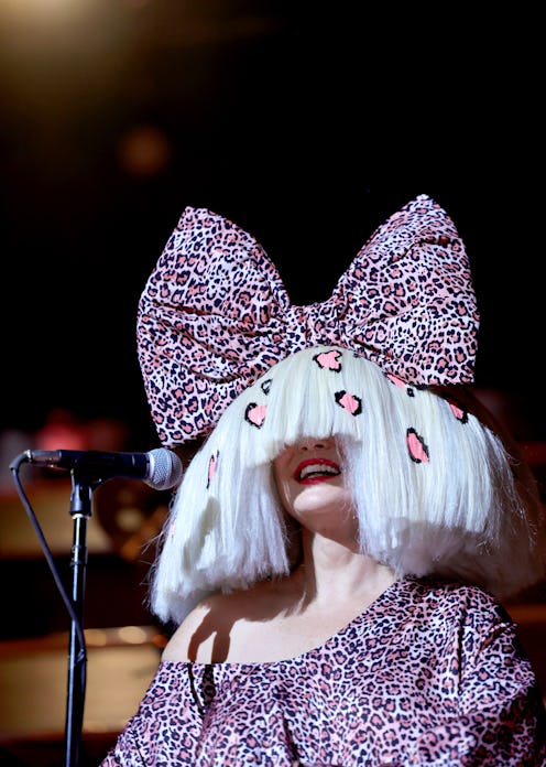 INDIO, CALIFORNIA - APRIL 22: Sia performs with Labrinth at the Mojave Tent during the 2023 Coachell...