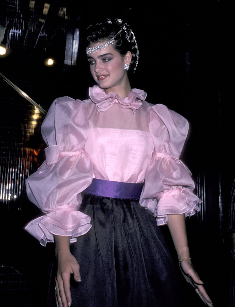 Brooke Shields attends the Wella Corporation Press Party on May 6, 1981.