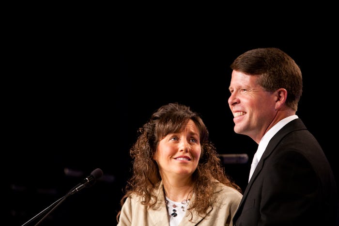 WASHINGTON - SEPTEMBER 17: Michelle Duggar (L) and Jim Bob Duggar of The Learning Channel TV show "1...