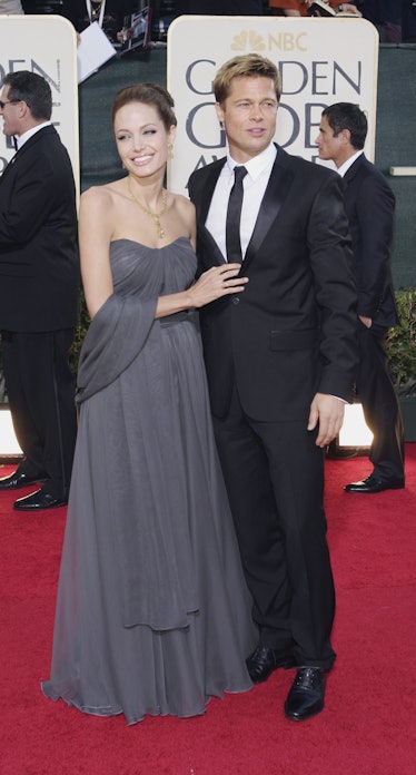 Angelina Jolie and Brad Pitt arrive at the 64th Annual Golden Globe Awards 