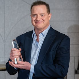 Actor Brendan Fraser attends the 2023 Greenwich International Film Festival's Inspiration Talk & Awa...