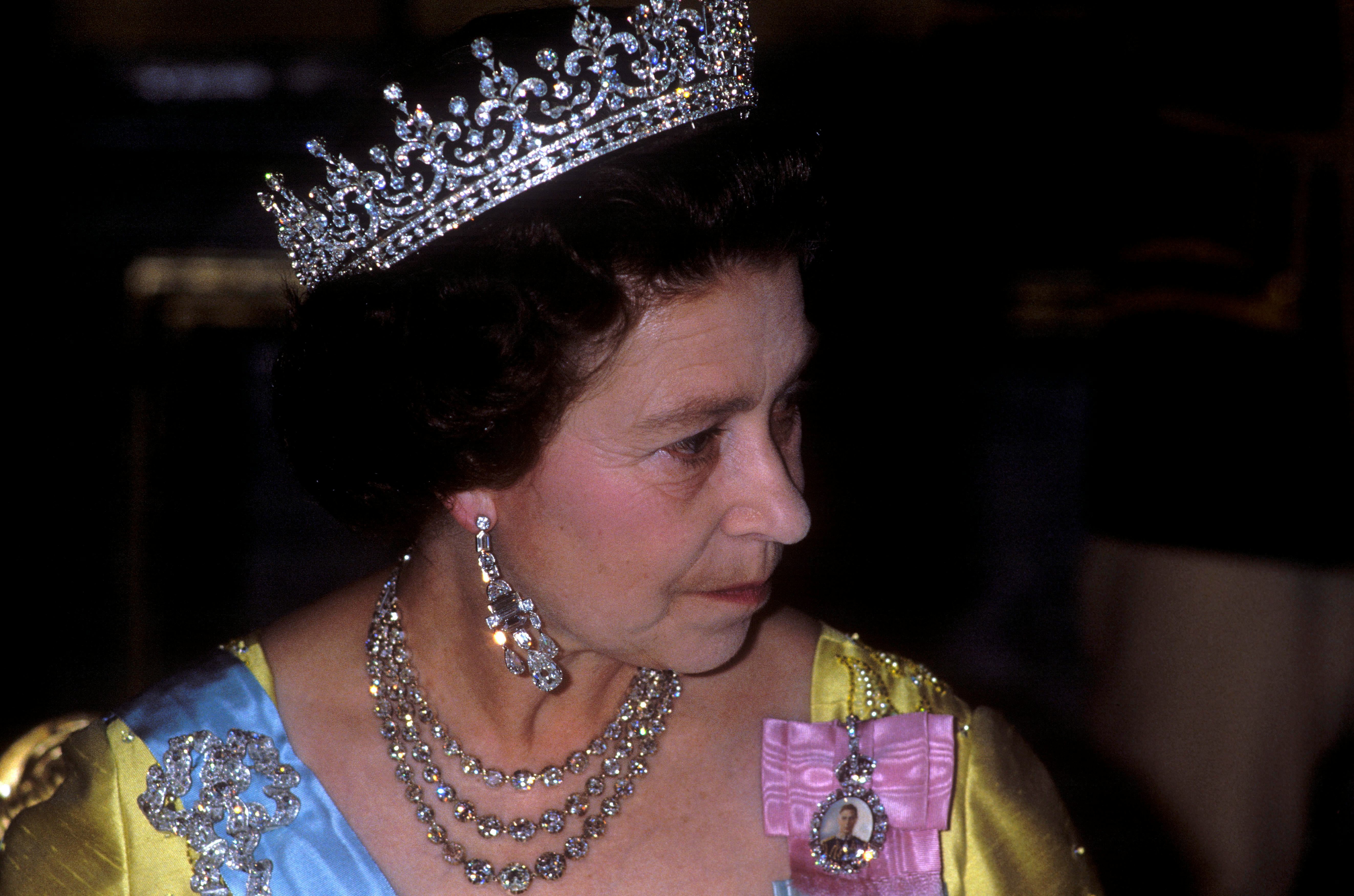 Queen Elizabeth II, Sweden, Queen Elizabeth ll attends the State Banquet given in her honour by King&hellip;