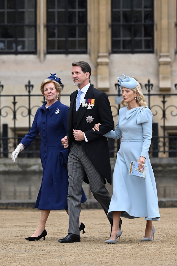 LONDO Queen Anne-Marie, Pavlos, Crown Prince of Greece and Marie-Chantal, Crown Princess of Greece 