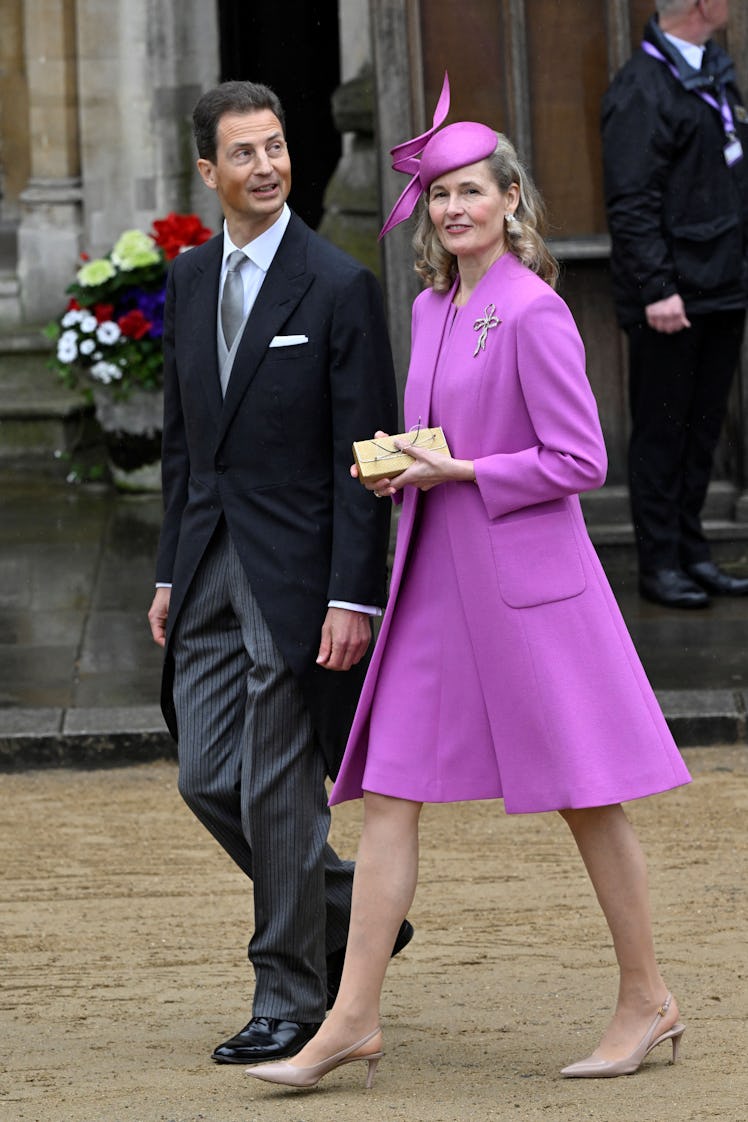 Sophie, Hereditary Princess of Liechtenstein and Alois, Hereditary Prince of Liechtenstein arrive