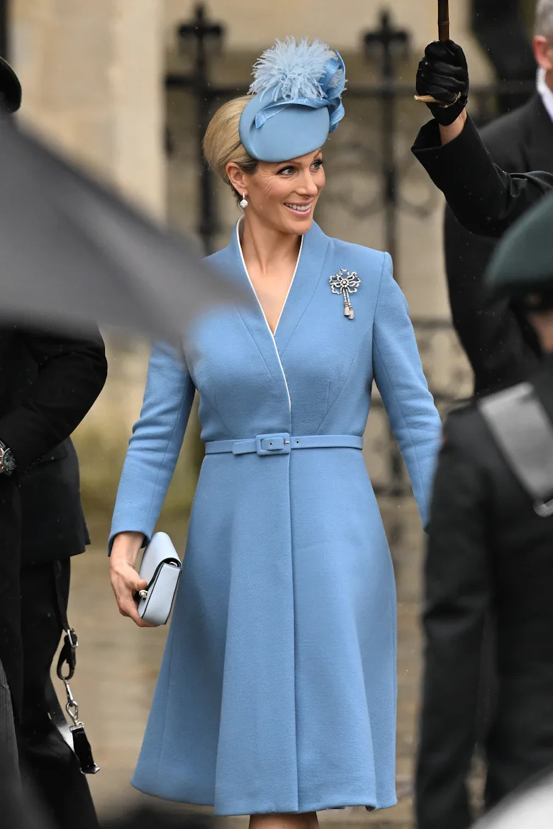 lady in blue dress at coronation Five Coronation Fashion Reflections