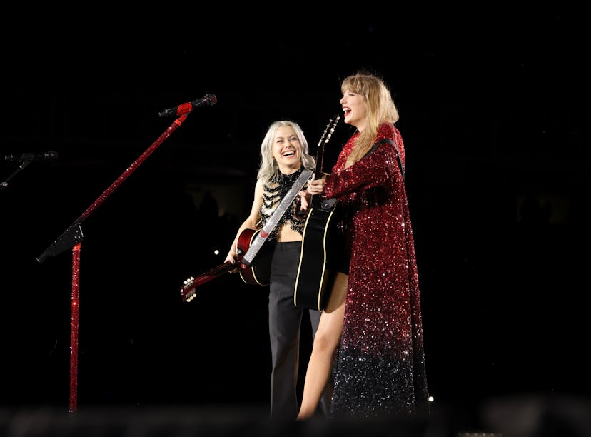Phoebe Bridgers and Taylor Swift perform their duet "Nothing New" on the Eras Tour.