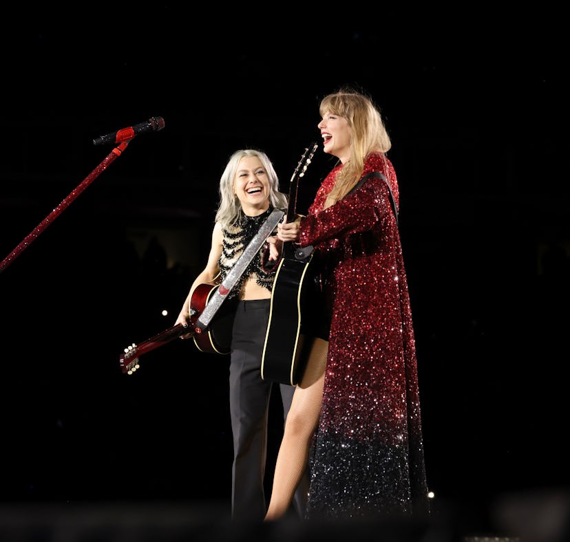 Phoebe Bridgers and Taylor Swift perform their duet "Nothing New" on the Eras Tour.