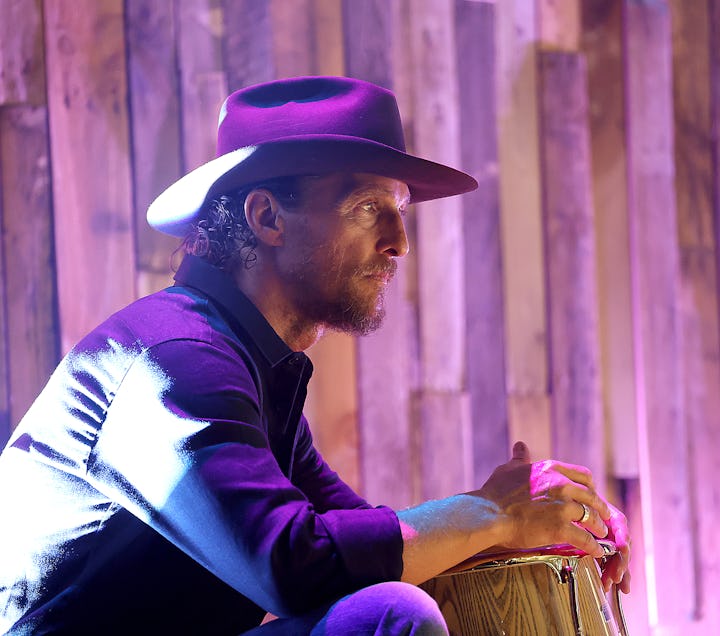 AUSTIN, TEXAS - APRIL 28: Matthew McConaughey performs during the 2023 Mack, Jack & McConaughey - Ja...
