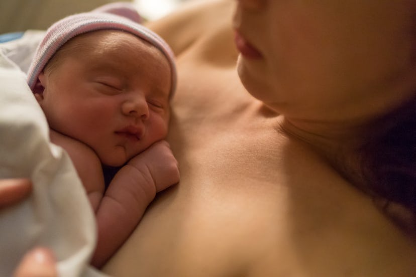 baby and mom in an article about how to talk about postpartum sex