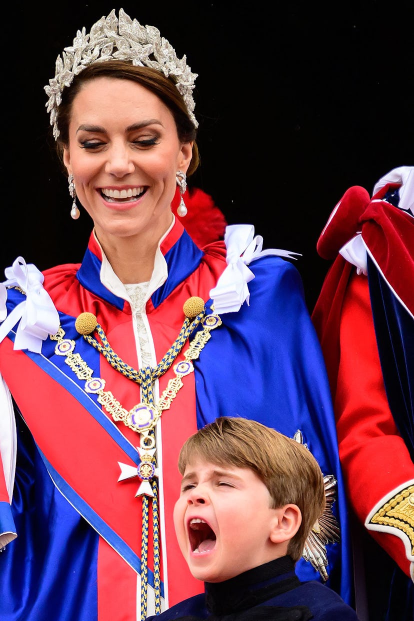 Prince Louis keeps his mom in stitches.