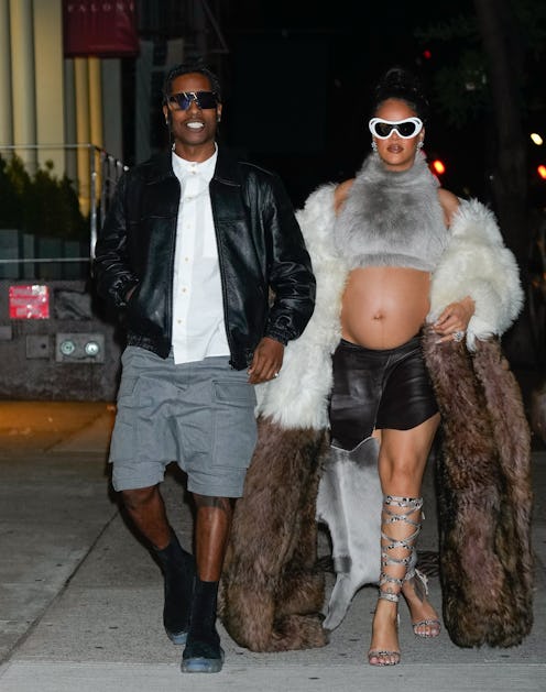 Rihanna and A$AP Rocky's NYC style. 