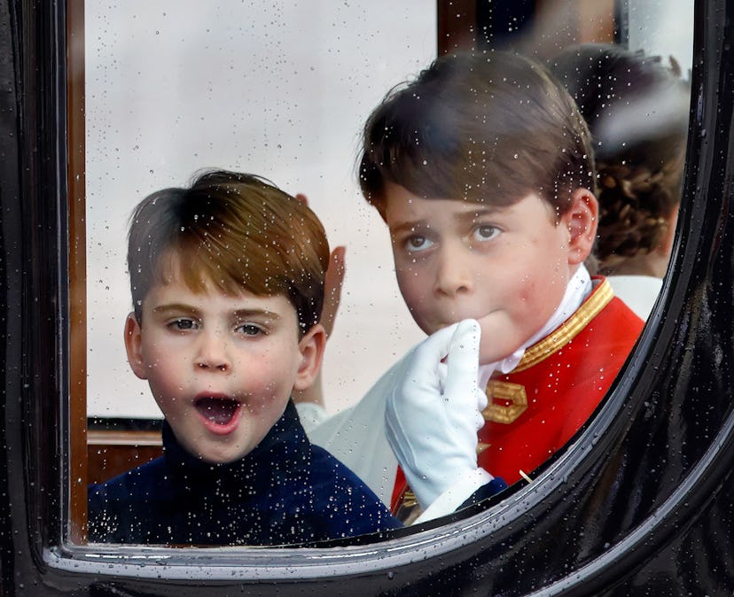 Prince Louis was giving tired vibes at the coronation.