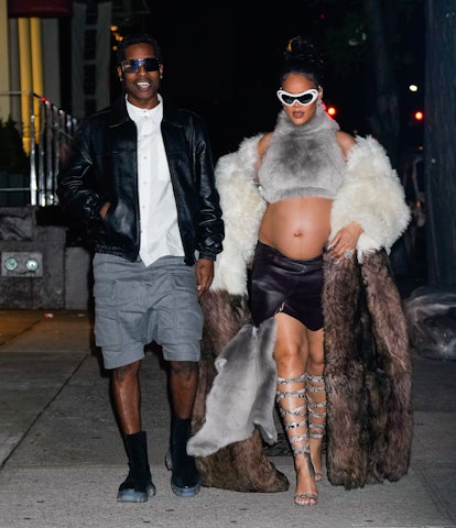 Rihanna and A$AP Rocky's New York style. 