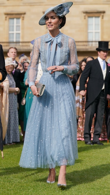 Britain's Catherine, Princess of Wales attends a Garden Party at Buckingham Palace in London on May ...